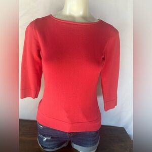 Ann Taylor Vibrant pink  Crew Neck top